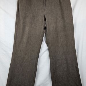 Studio Works Brown Slacks Dress Pants Wide Leg Sz 14 Preppy Academia Classic